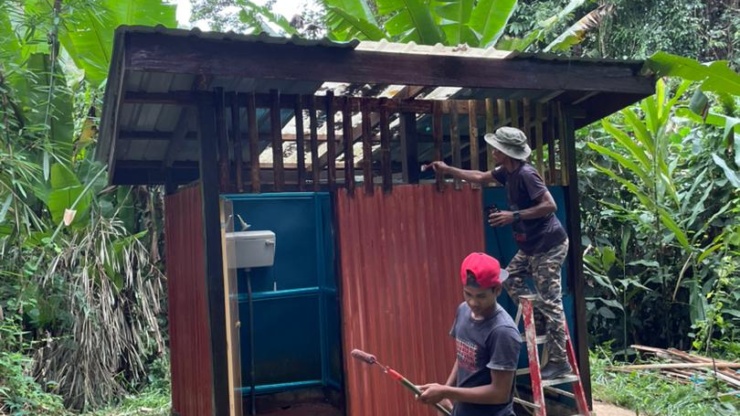 Toilet during renovation